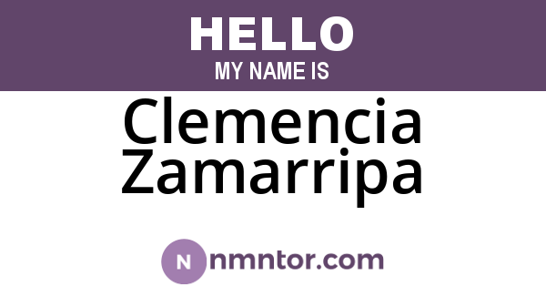 Clemencia Zamarripa