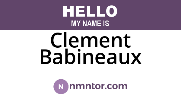 Clement Babineaux