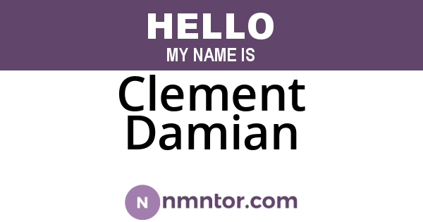 Clement Damian