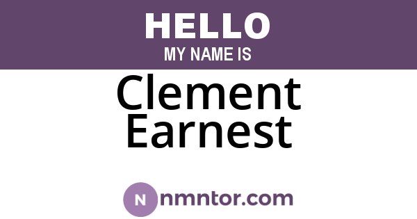 Clement Earnest