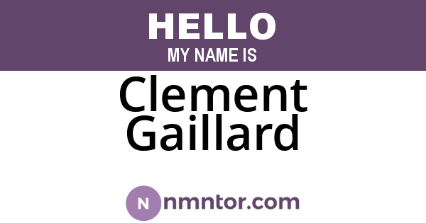 Clement Gaillard