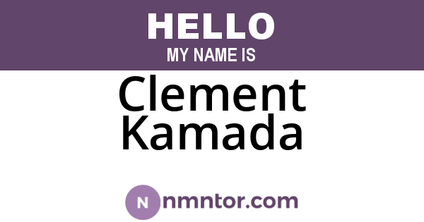 Clement Kamada
