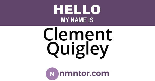 Clement Quigley