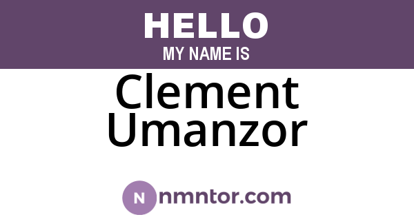 Clement Umanzor