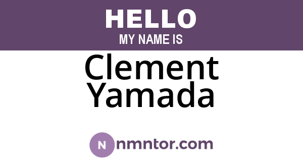 Clement Yamada