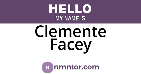 Clemente Facey