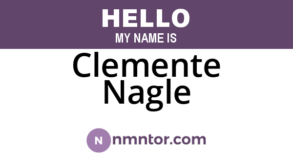 Clemente Nagle