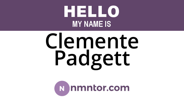 Clemente Padgett