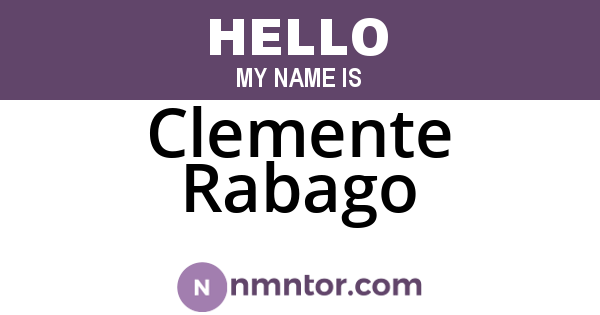 Clemente Rabago