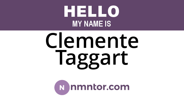 Clemente Taggart