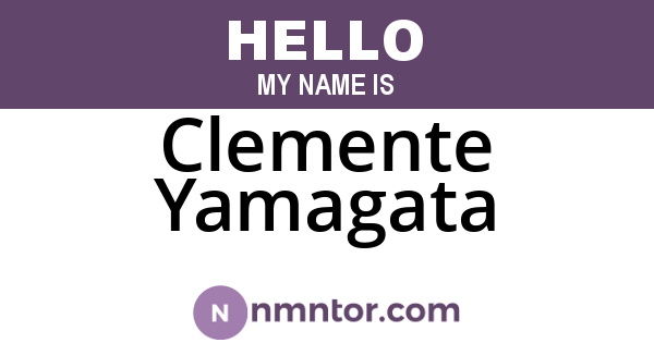 Clemente Yamagata