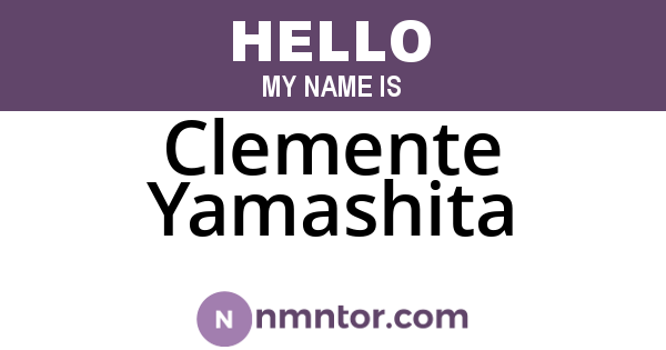 Clemente Yamashita