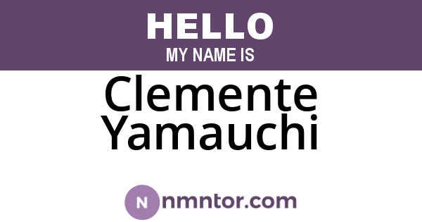 Clemente Yamauchi
