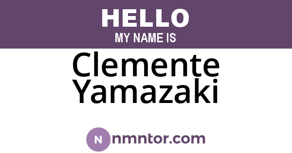Clemente Yamazaki