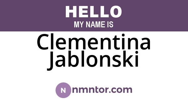 Clementina Jablonski
