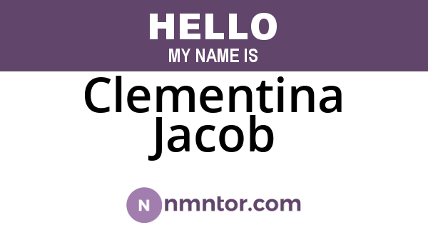 Clementina Jacob