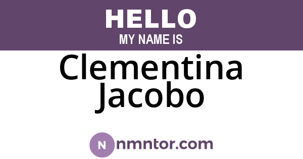 Clementina Jacobo