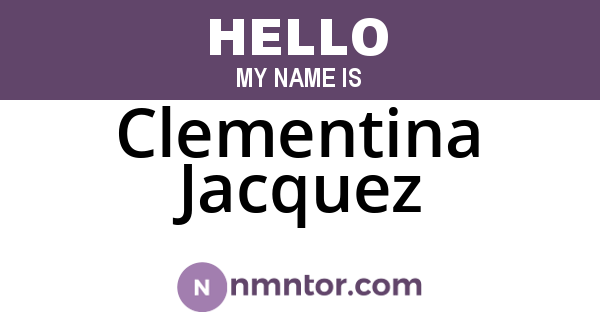 Clementina Jacquez