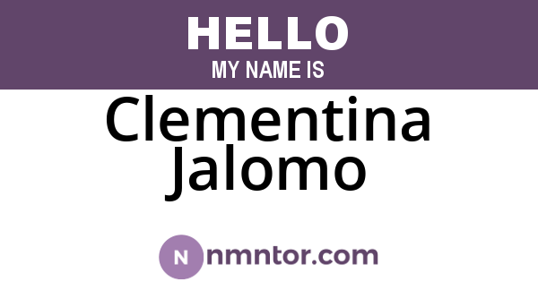 Clementina Jalomo