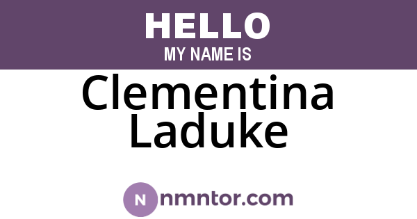 Clementina Laduke