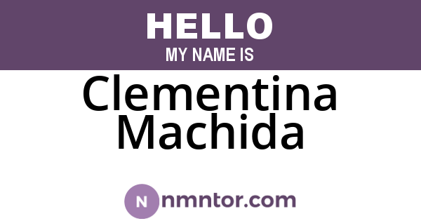 Clementina Machida