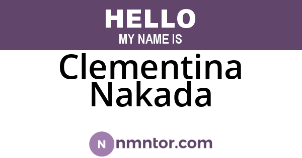 Clementina Nakada