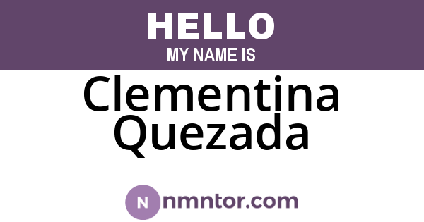 Clementina Quezada