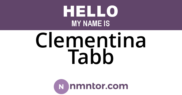Clementina Tabb