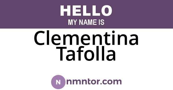 Clementina Tafolla