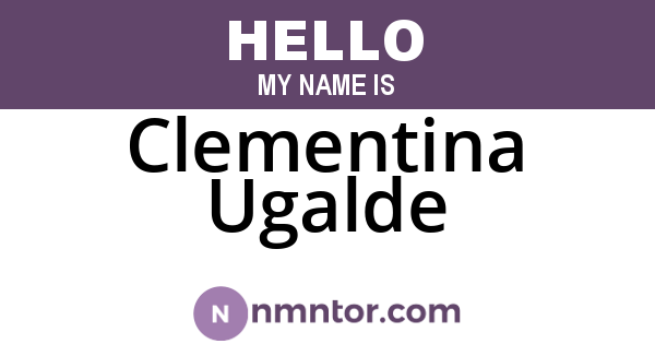 Clementina Ugalde