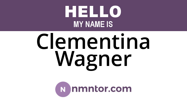 Clementina Wagner
