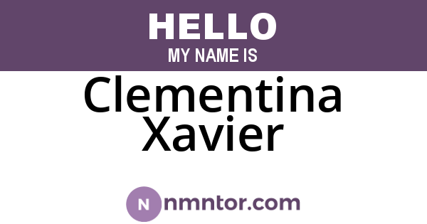 Clementina Xavier