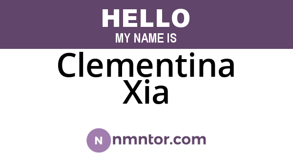 Clementina Xia