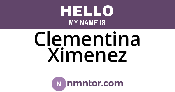 Clementina Ximenez