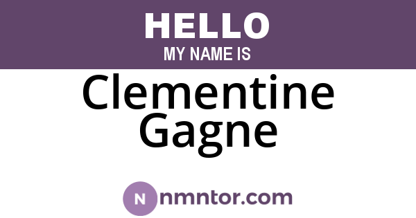Clementine Gagne