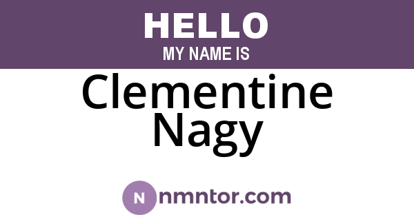 Clementine Nagy