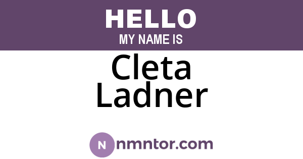Cleta Ladner