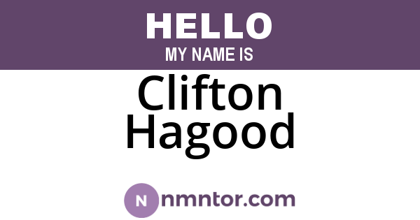 Clifton Hagood