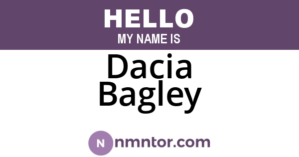 Dacia Bagley