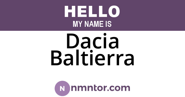 Dacia Baltierra