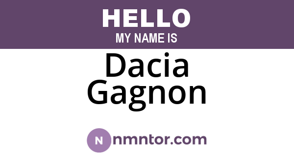 Dacia Gagnon