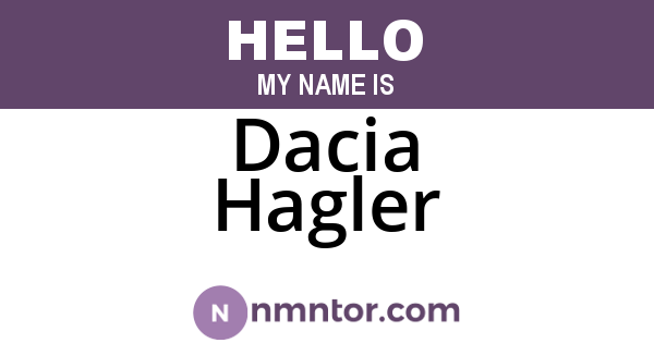 Dacia Hagler