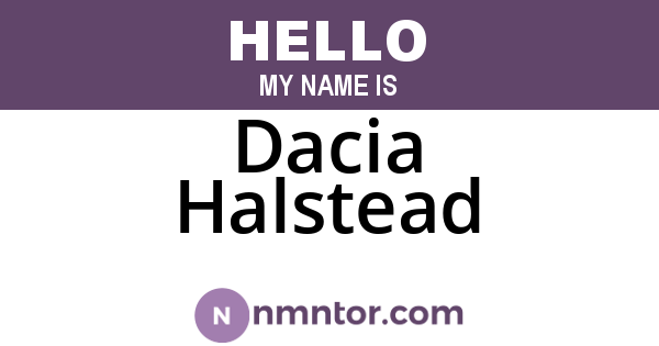 Dacia Halstead
