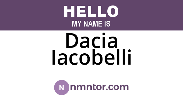 Dacia Iacobelli
