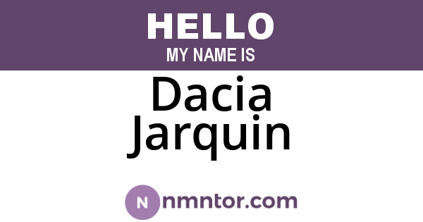 Dacia Jarquin