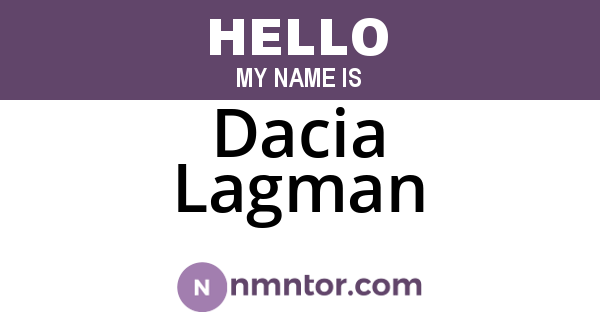 Dacia Lagman