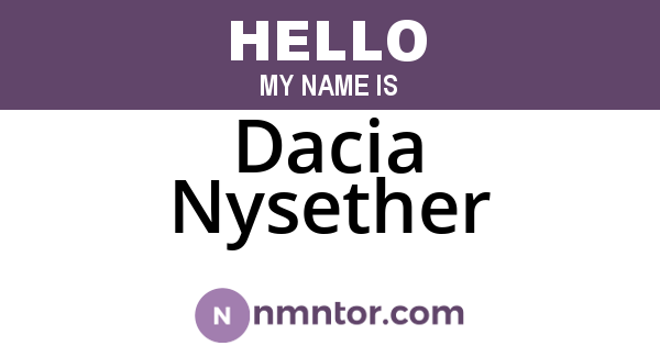 Dacia Nysether