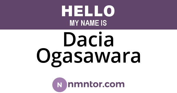 Dacia Ogasawara