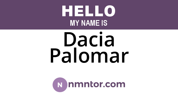 Dacia Palomar