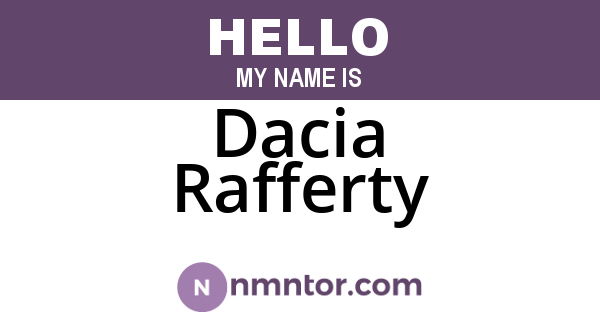 Dacia Rafferty